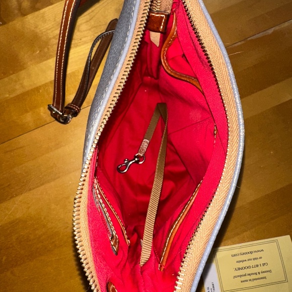 Dooney and Bourke Grey Pebble Crossbody Purse Handbag Gently Used - Picture 6 of 10